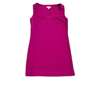 New York & Company sleeveless size small v neck magenta colored dress